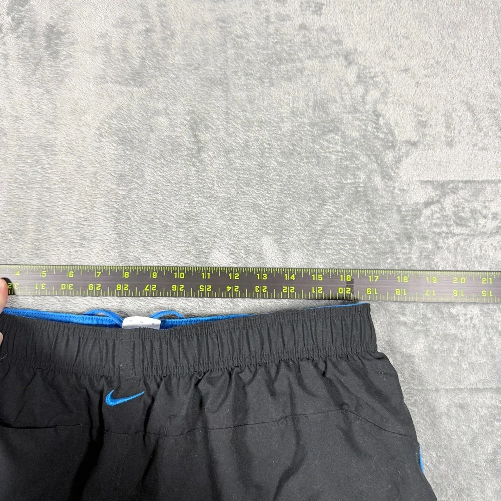Nike Mens XL Swim Trunks Black Blue Mesh Lined Quick Dry